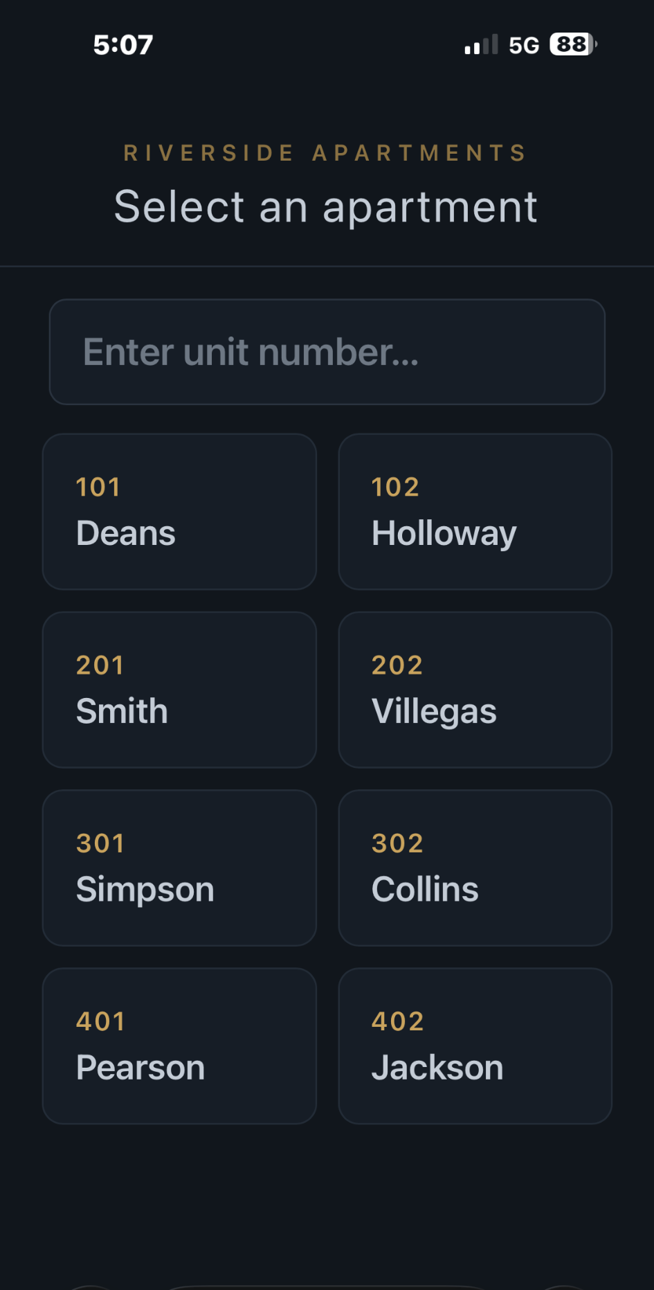JAXIAN apartment directory